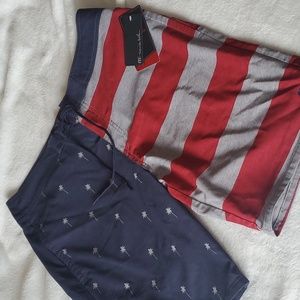 Travis Mathew AmericanFlag swim trunks